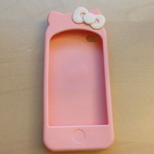 iPhone 4/4s pink hello kitty case with ears!