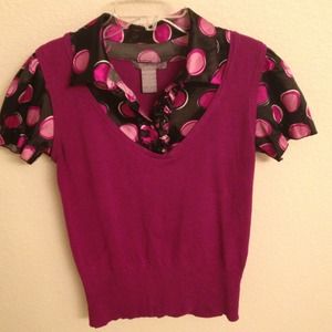 🍁SOLD in bundle🍁Sweater button down top