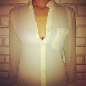 Vintage sheer blouse size small