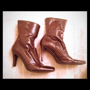 Sold Nine West Leather Boots