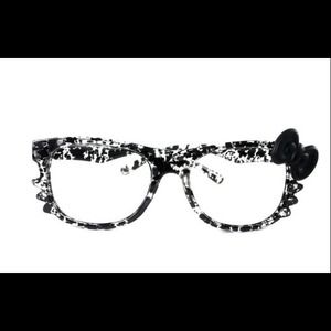 Black/Clear Hello Kitty Glasses