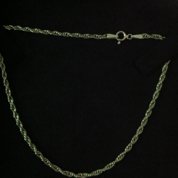Sterling Silver Rope Anklet