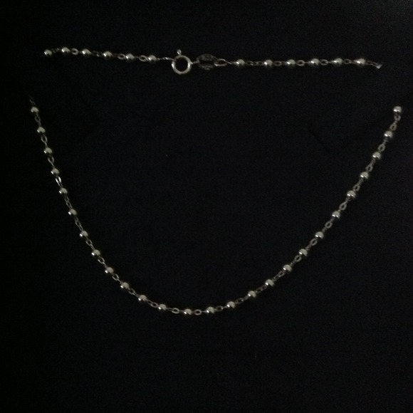 Sterling Silver 925 ball & mirror anklet (Bundle)