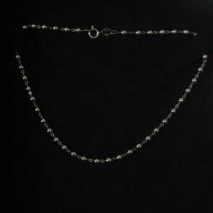 Sterling Silver 925 ball & mirror anklet (Bundle)