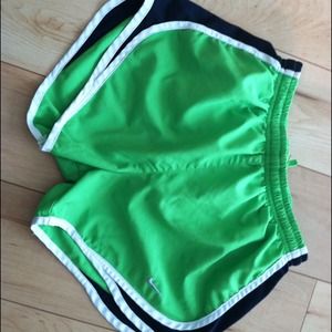 Nike running shorts in Lime and Navy