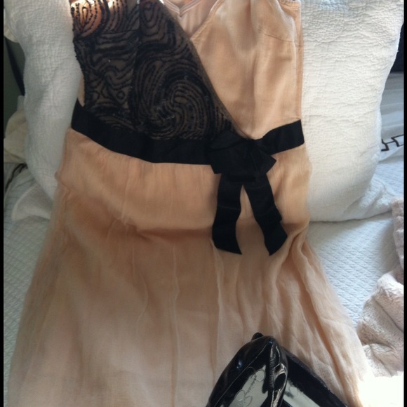 Free People Dresses & Skirts - Vintage Free People Pink "Ballet" Cross Over Dress