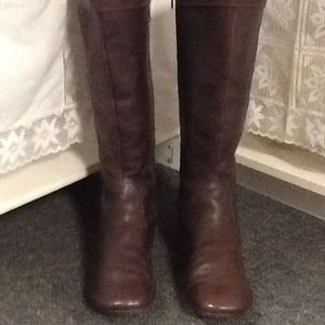 ♨Reserved♨Brown Leather Born Knee Boots 9 1/2B