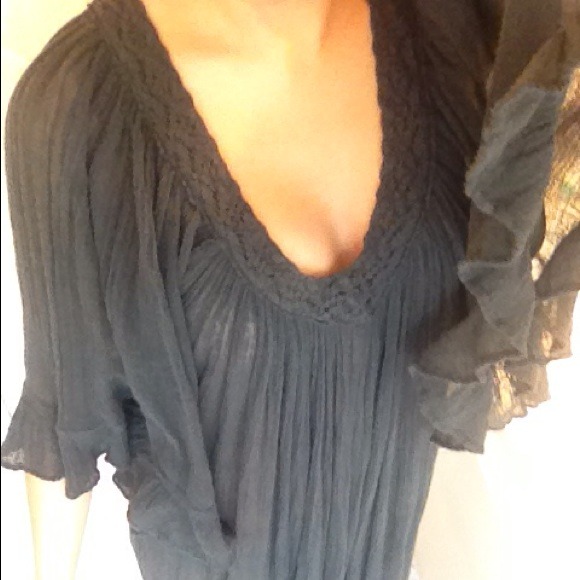••• Derek Andrew Long Black Dress