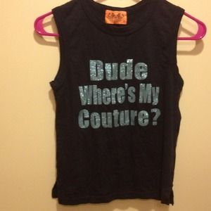 Authentic Juicy Couture sparkle tee.