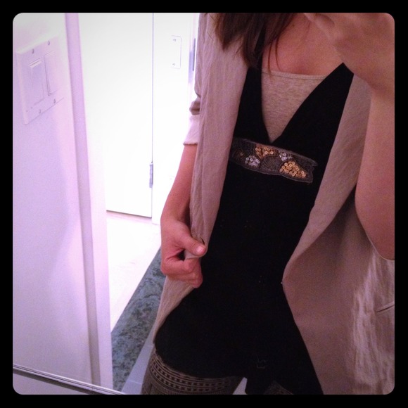 Sequin detail tank
