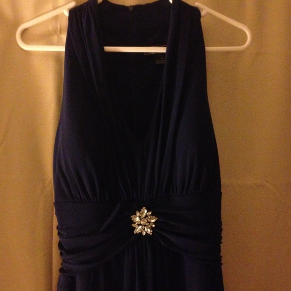Navy knee length dress