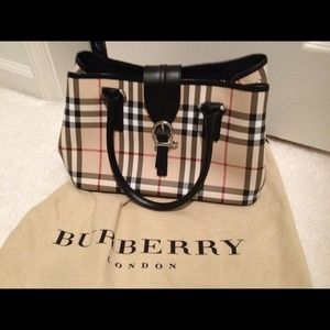 Burberry black nova tote