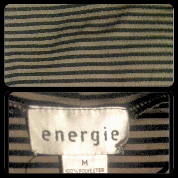 OLIVE & BLACK STRIPED LONG SLEEVE SHIRT - Picture 2 of 2