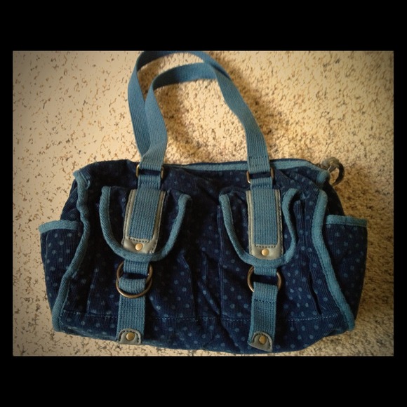 ❌SOLD❌ Blue Polka dot bag - Picture 1 of 1