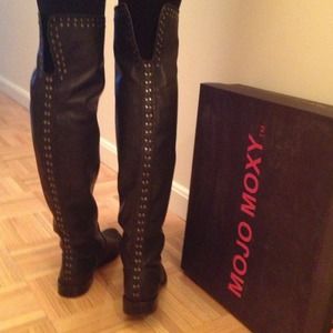 REDUCED!*Over the knee real leather riding boots!!