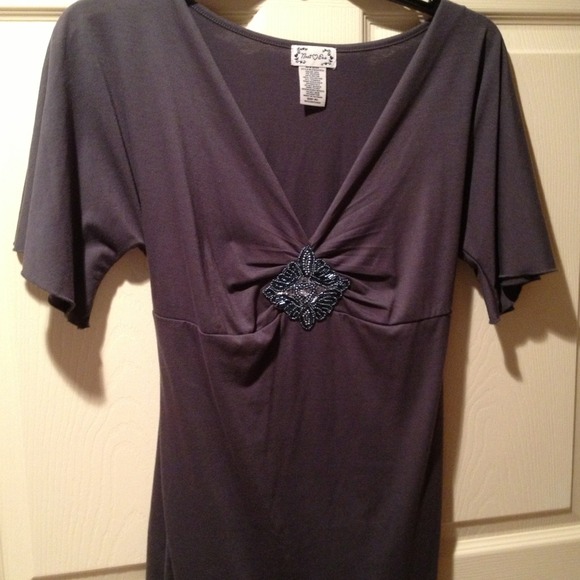 Charcoal colored top