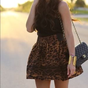 Skirts - Leopard structured skirt Skirts - Leopard structured skirt