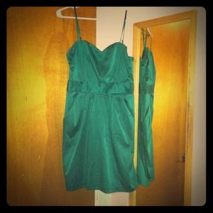 H&m above the knee dress, green