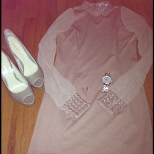 Vintage Inspired Dusty Rose Colored Dress