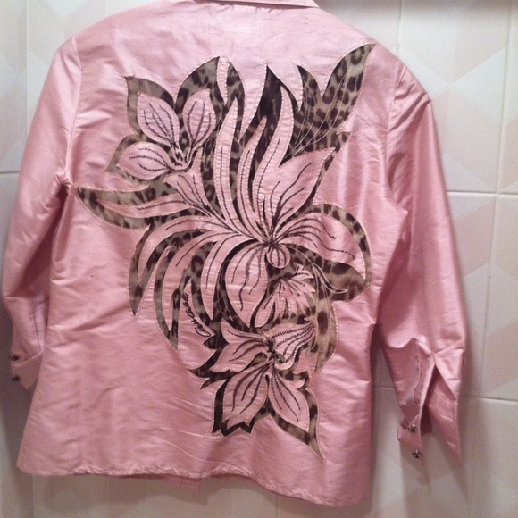 Cavalli silk shirt. Vintage silk shirt