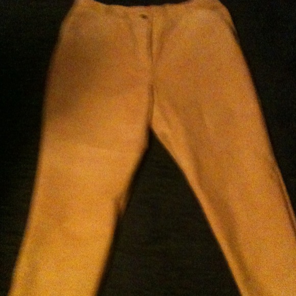 Suede five pocket jeans