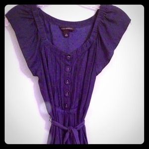 ❌TRADE❌🎀💙BANANA REPUBLIC SILK BLUE DRESS💙SZ 0