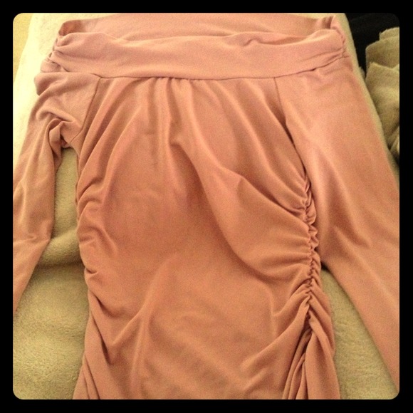 Sexy off the shoulder dress shirt