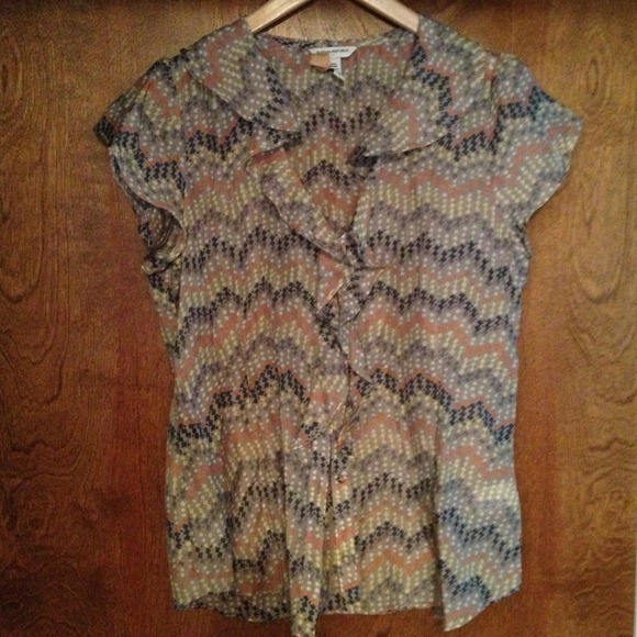 Banana Republic shirt and orange sweater bundle