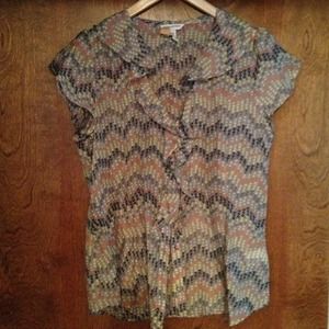 Banana Republic shirt and orange sweater bundle