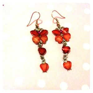 Red Butterfly Earings 💋