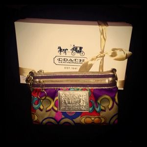 Authentic coach wristlet