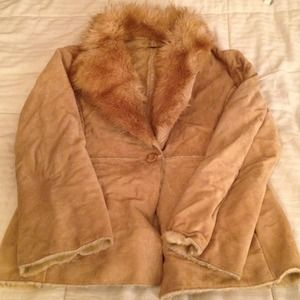 Y2K Guess suede coat