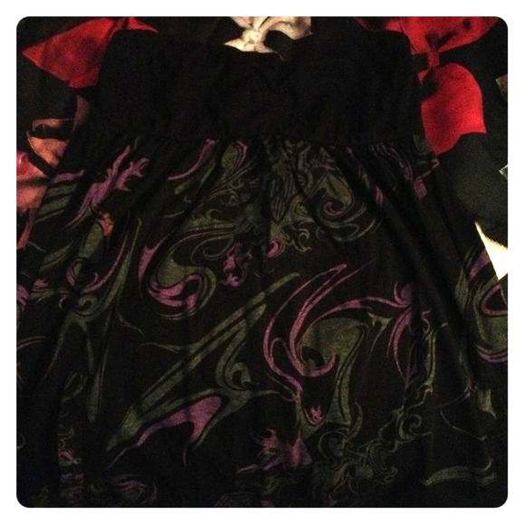 Black & purple fox dress!