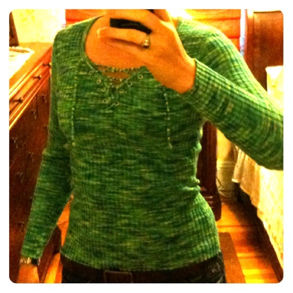 Knit multicolor/green H&M shirt