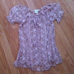 Lacey Pink Blouse
