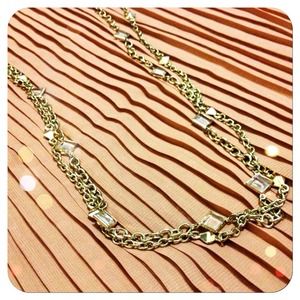 SOLD! Double Strand Gold Chain Necklace