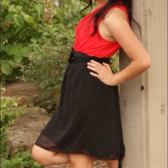 Red One Shoulder