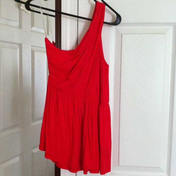 Red One Shoulder - Picture 2 of 3
