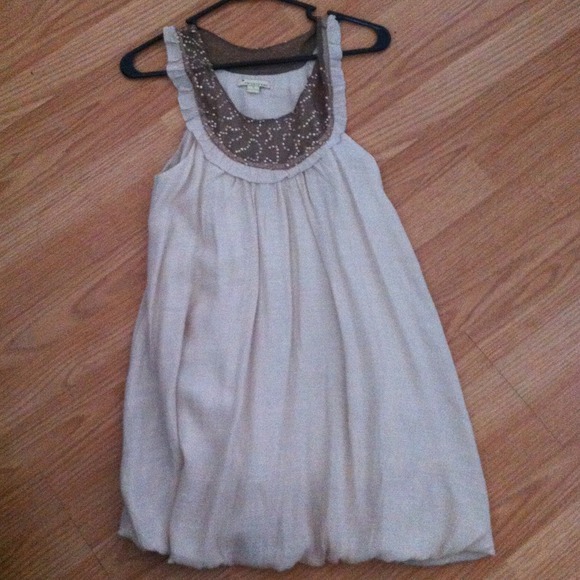 Sequin Neckline Dress