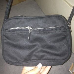 ❌SOLD❌H&M cross body velour bag