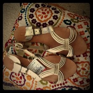 Zara collection gold sandal