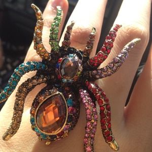 💗SOLD! Bling Spider Ring