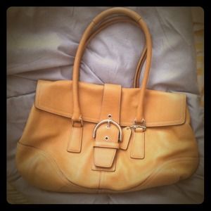 Tan Coach bag!