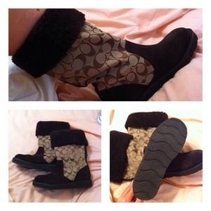 Coach Boots - Coach Signature Boots Coach Boots - Coach Signature Boots