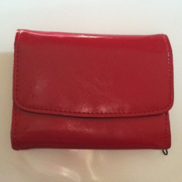 Red cute wallet with two button
