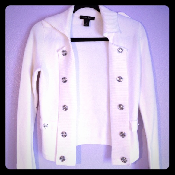 White House Black Market Jackets & Blazers - White House Black Market White Jacket