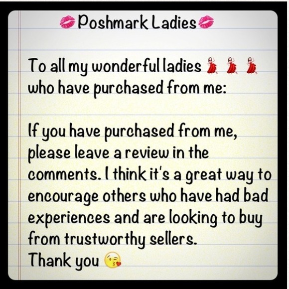 Thank you to my buyers! Please leave review😘😘😘