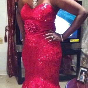 Red Ball Gown