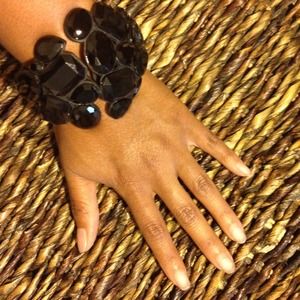 {SOLD} Black bracelet cuff