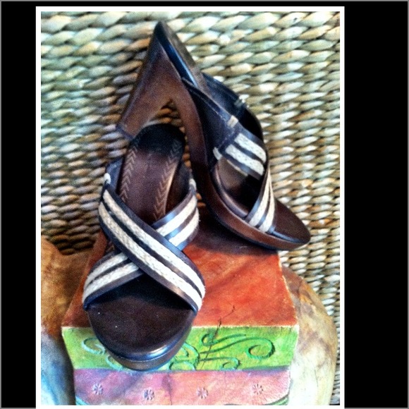 *SOLD* "Tommy Bahama" Wood Platforms